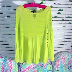 Charlie lemon lime flowing blouse